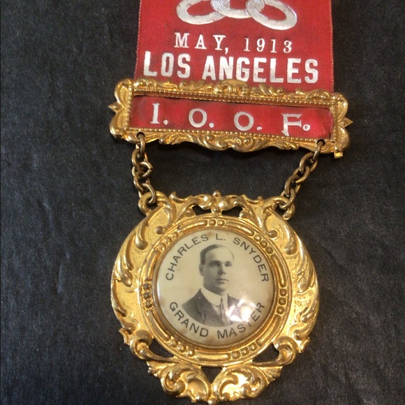 Rare1913 Los Angeles Odd Fellows Grand lodge badge - Picture 3 of 5